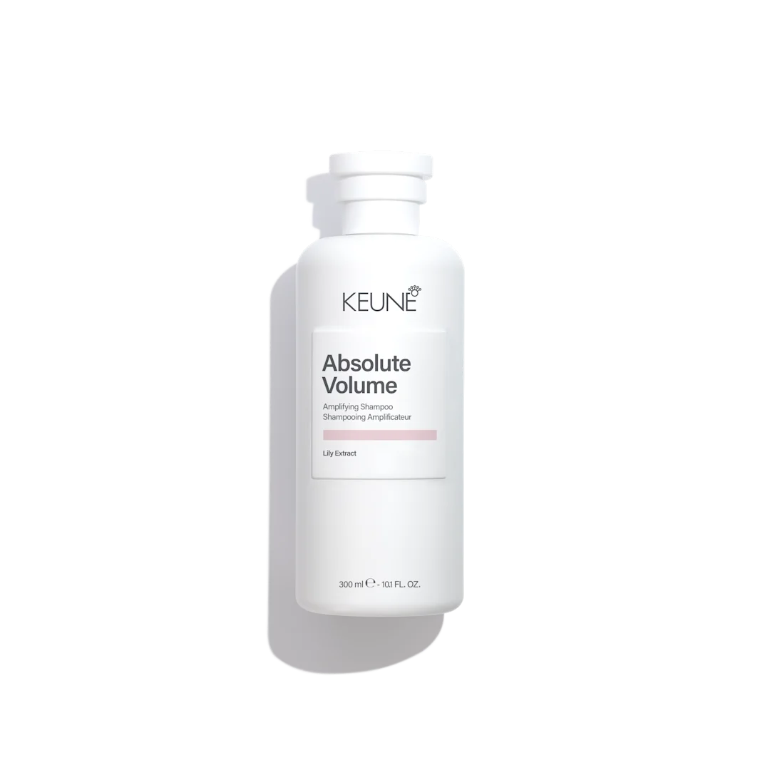 Keune Absolute Volume Shampoo in white bottle 