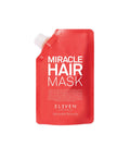 Red Miracle Hair Mask packaging with 'Eleven' branding on a white background
