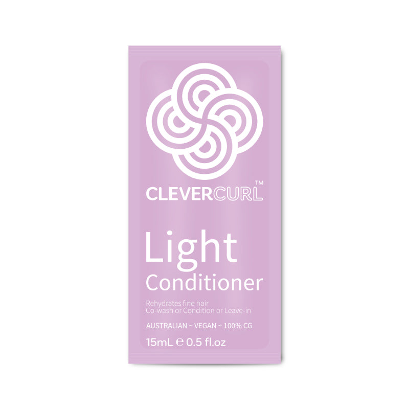 Clever Curl Light Conditioner packaging on a white background