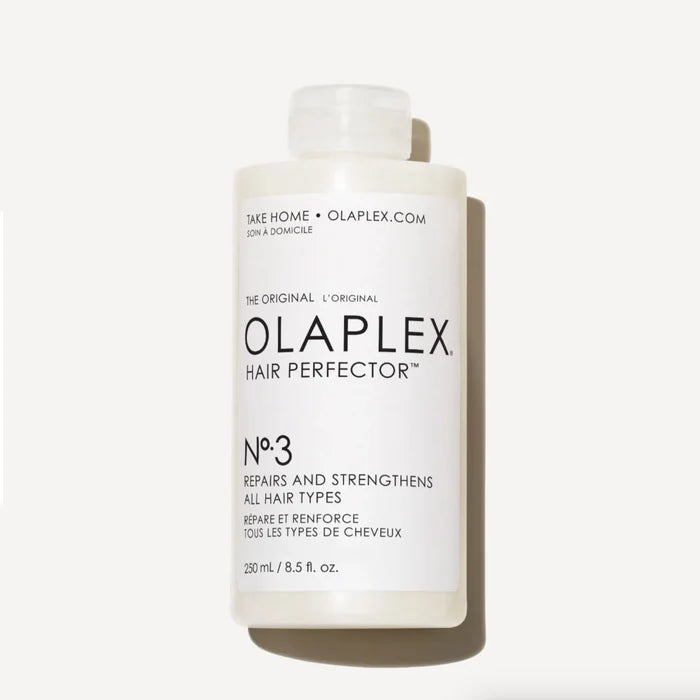 Olaplex Hair Perfector No.3 bottle on a white background