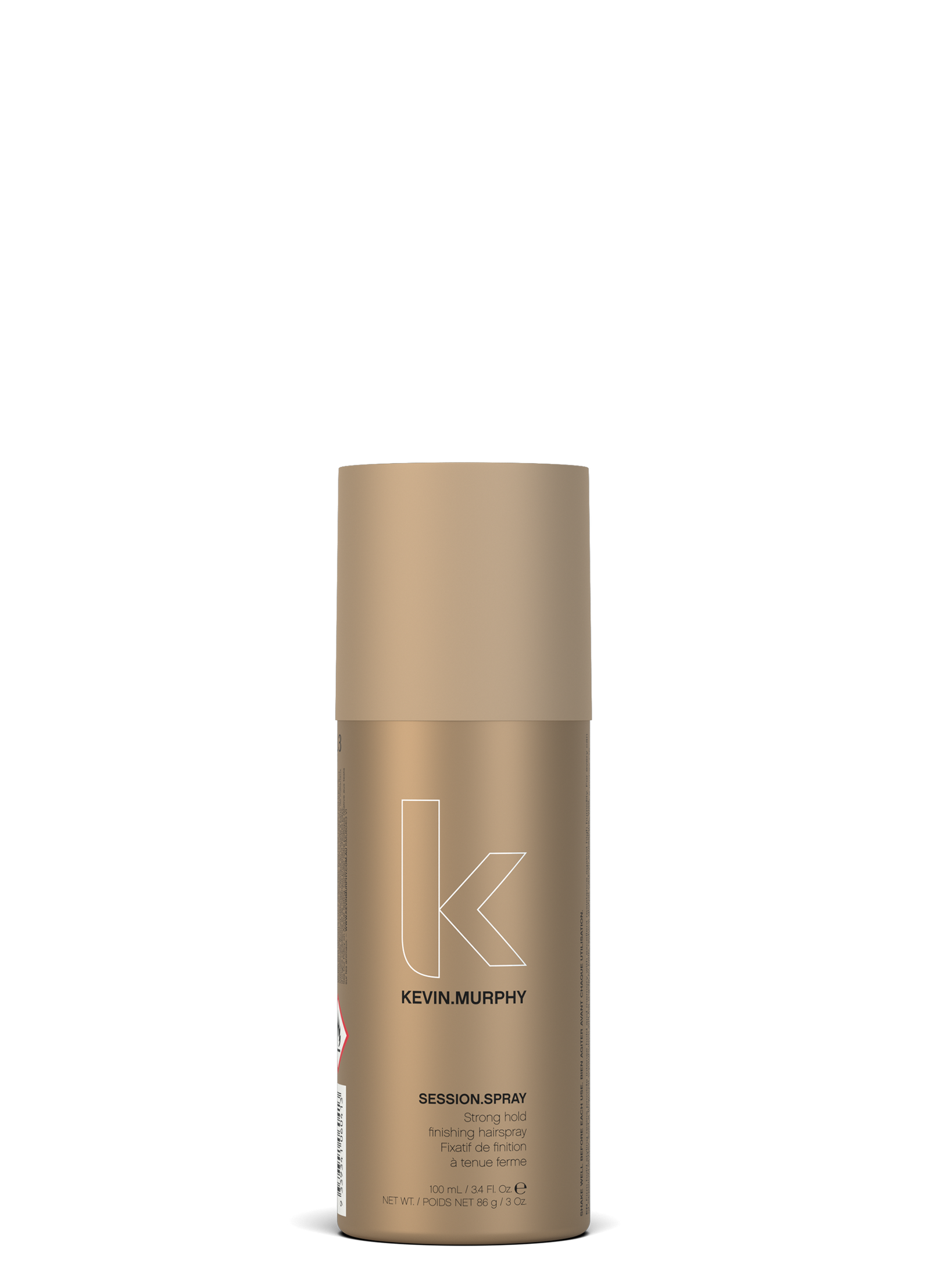Kevin Murphy hair spray bottle on a white background
