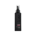 Black hair treatment bottle with 'lusi' branding on a white background