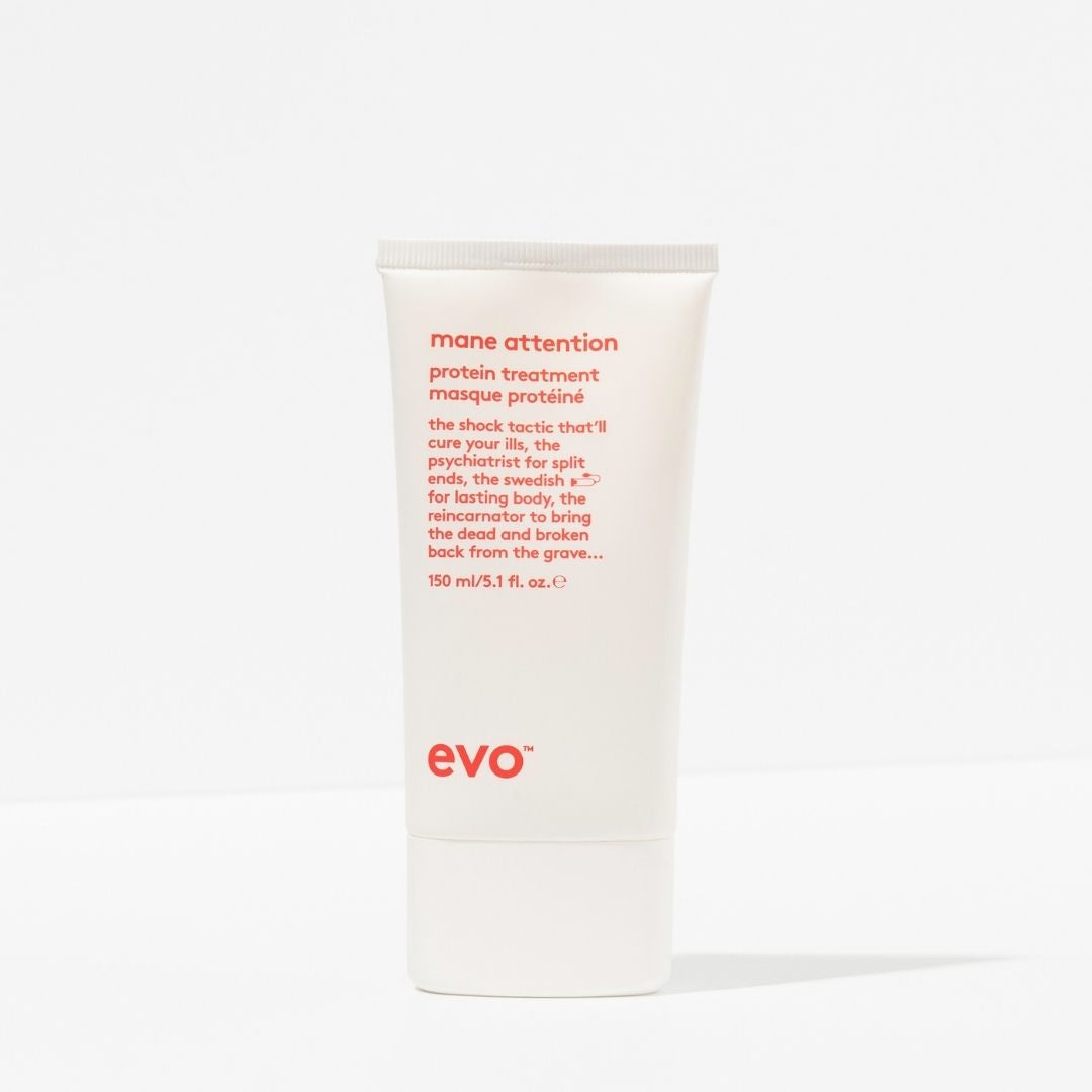 White container with red text on a white background