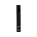 Black lip gloss stick with 'lust' branding on a white background